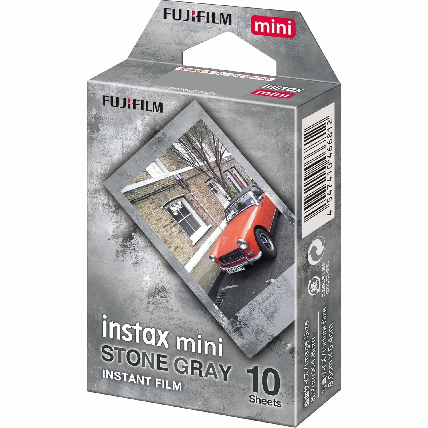 Fujifilm instax mini Instant Film  Stone Gray Border, 10 Shot Pack