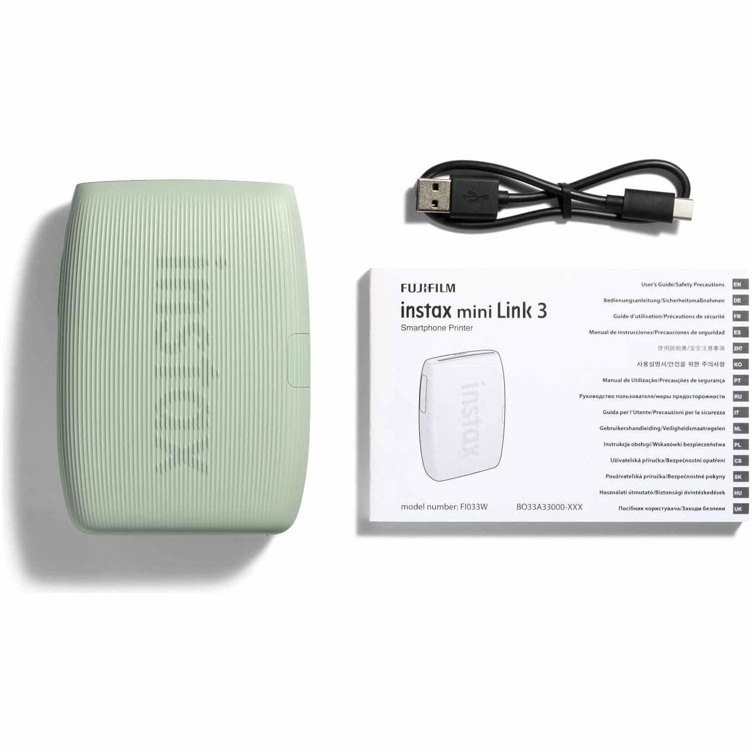 Fujifilm INSTAX mini LINK 3 Smartphone Photo Printer  Sage Green