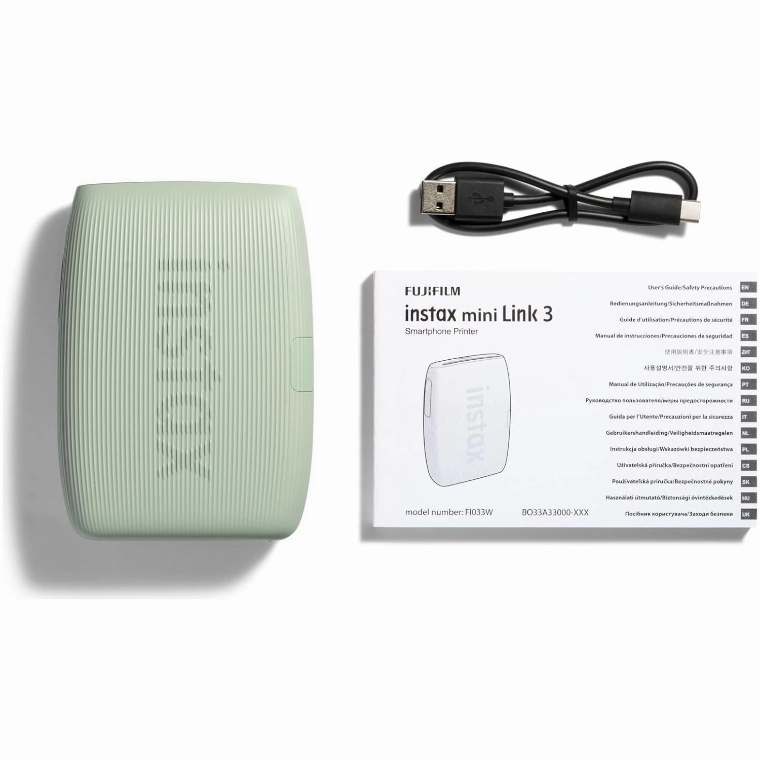 Fujifilm INSTAX mini LINK 3 Smartphone Photo Printer  Sage Green