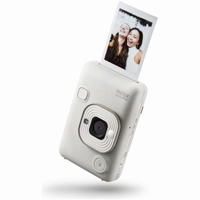 Fujifilm INSTAX Mini LiPlay Hybrid Instant Camera  2.7" LCD, MicroSD Slot, USB-C Charging  Misty White (Film Sold Separately) camera and photography, photography gear, professional camera kits