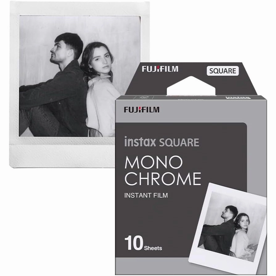 Fujifilm instax SQUARE Instant Film Monochrome  10 Shot Pack