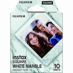 Fujifilm instax SQUARE Instant Film  White Marble Border, 10 Shot Pack camera and photography, photography gear, professional camera kits
