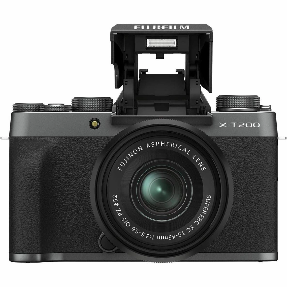 Fujifilm X-T200 Mirrorless Camera  XC 15-45mm Lens, Dark Silver