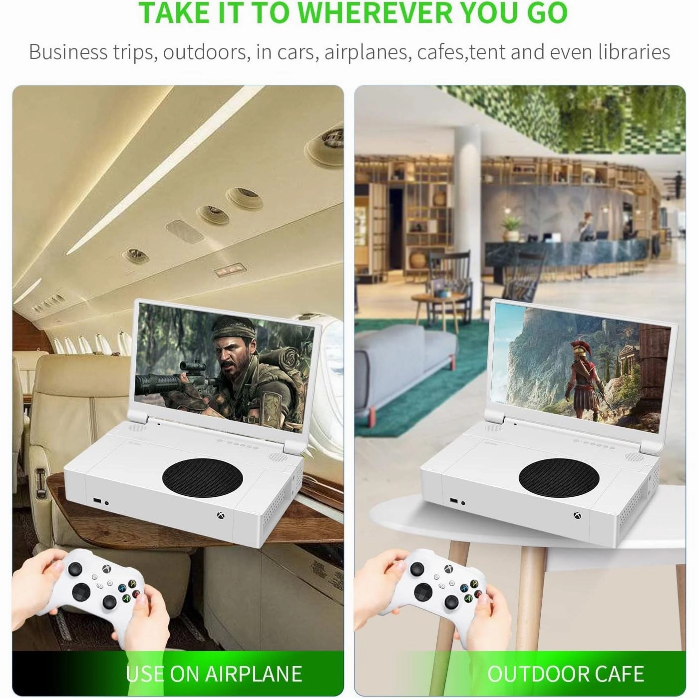 G-STORY 15.6" Portable Monitor for Xbox Series S, 165Hz 2K IPS Screen, Dual Speakers, Two HDMI Ports, HDR, FreeSync, Game Mode