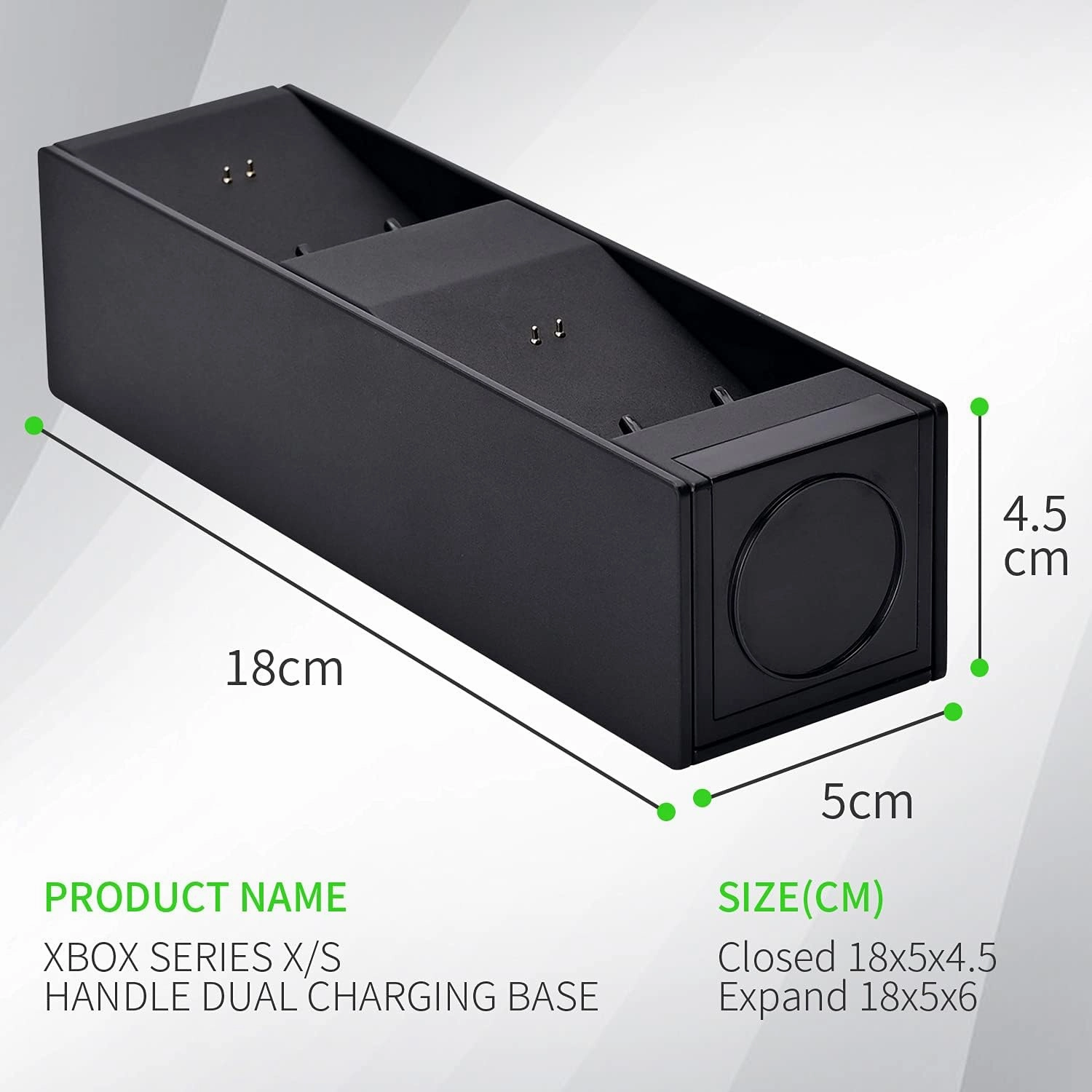 G-STORY Controller Charger for Xbox Series X/S, Xbox Controller Charging Dock Station with 1.5m Charging Cable & 2 * 1100 mAh Rechargeable Batteries