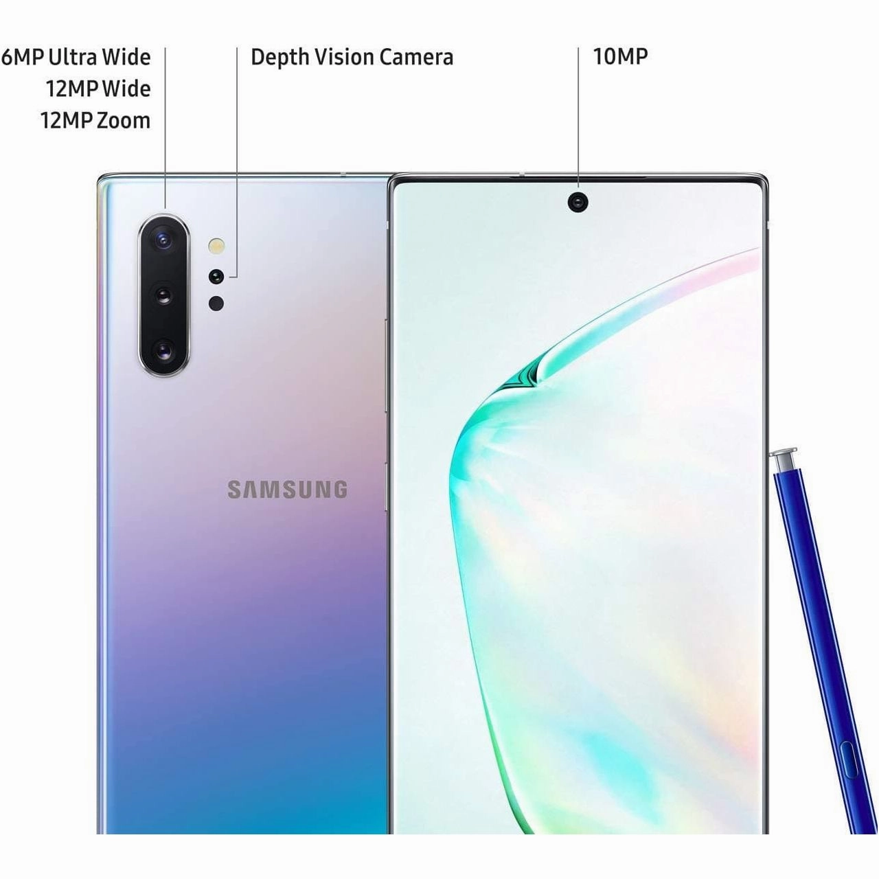 Galaxy Note 10 Plus 4G 256GB 12GB Aura Glow Sim-Free Unlocked Mobile Phone