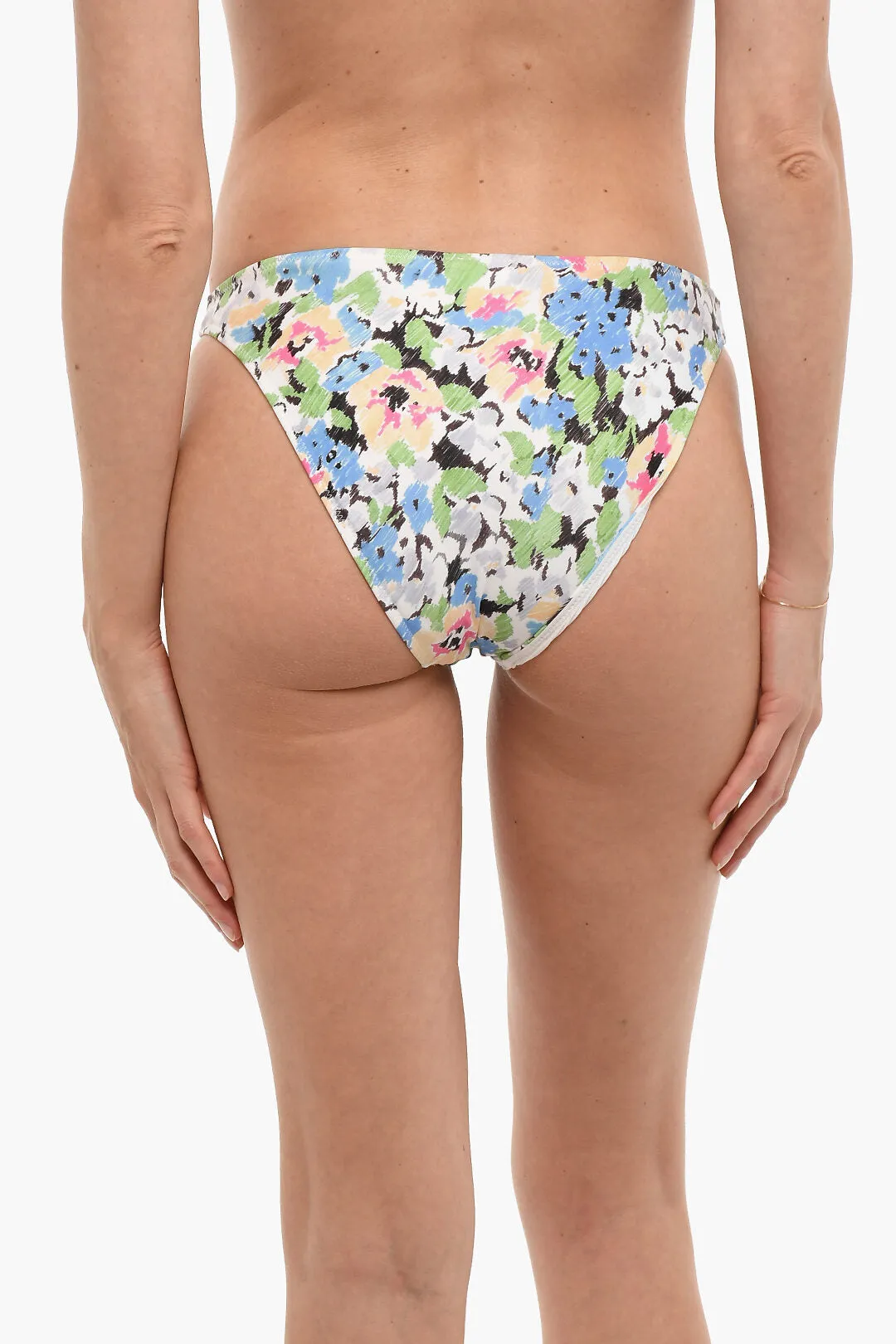 Ganni Floral Patterned Bikini Bottom