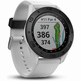 Garmin Approach S60, Premium GPS Golf Watch with Touchscreen Display and Full Color CourseView Mapping, White w/Silicone Band nintendo switch oled, nintendo switch deals, joy-con accessories