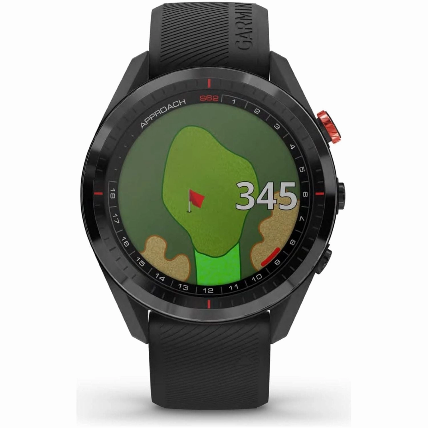 Garmin Approach S62 Premium Golf GPS Watch - Virtual Caddie, Full Color Mapping Screen, Black