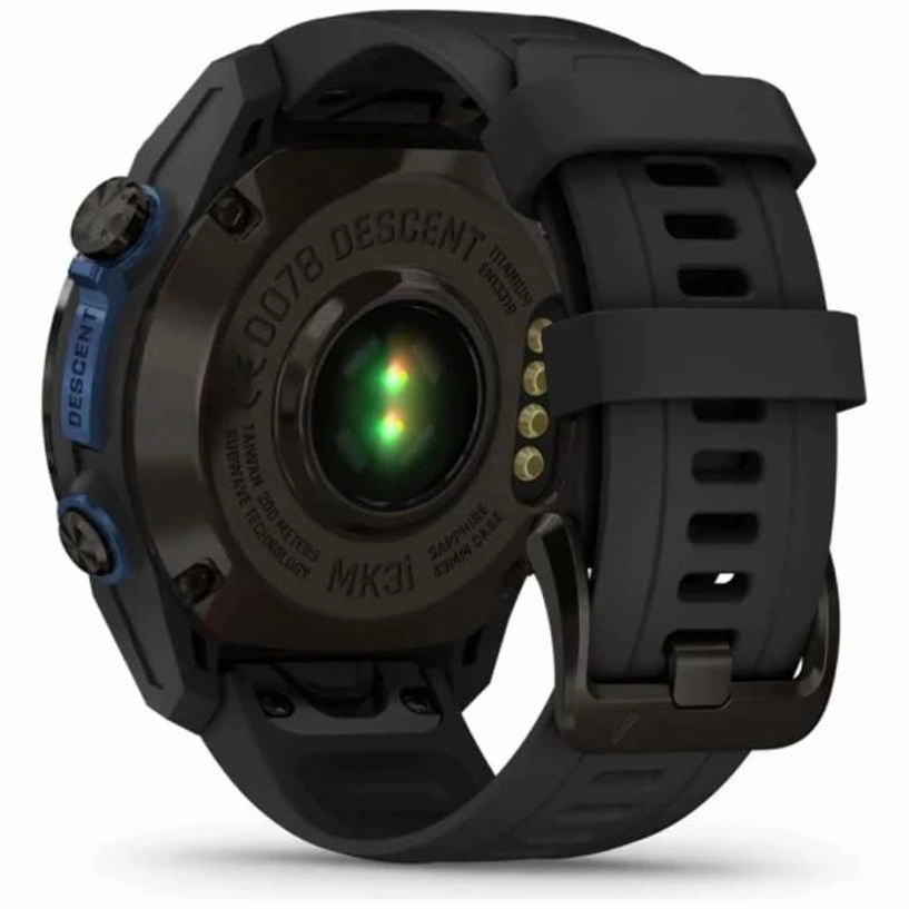 Garmin Descent Mk3i Dive Watch - 43mm Carbon Grey DLC Titanium with Black Silicone Band