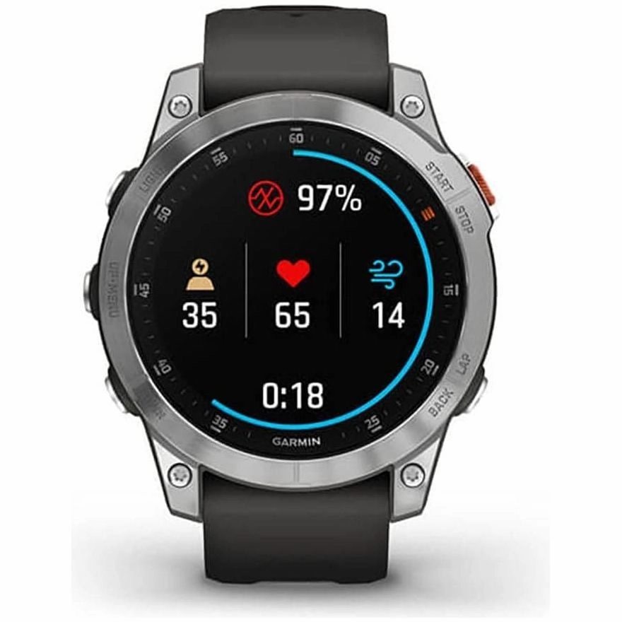 Garmin Epix 2 Silicone Strap Smart Watch - Slate