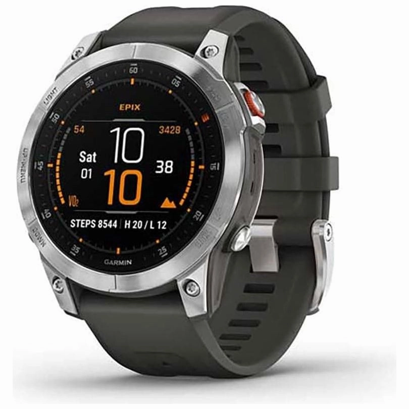 Garmin Epix 2 Silicone Strap Smart Watch - Slate nintendo switch oled, nintendo switch deals, joy-con accessories