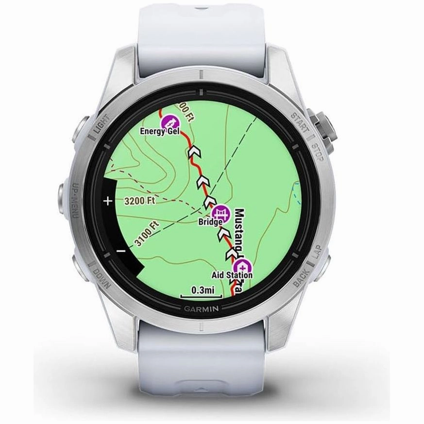 Garmin epix Pro Gen 2 (42mm) Premium Multisport GPS Smartwatch  AMOLED Display, Health & Training Features, Built-in Flashlight, 10-Day Battery Life, White
