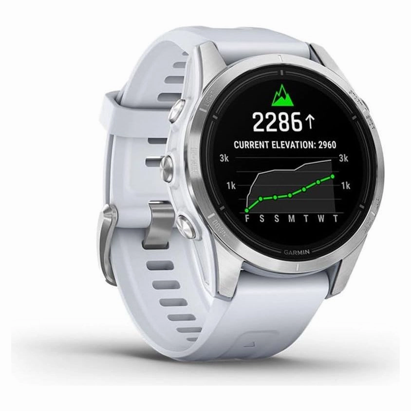 Garmin epix Pro Gen 2 (42mm) Premium Multisport GPS Smartwatch  AMOLED Display, Health & Training Features, Built-in Flashlight, 10-Day Battery Life, White