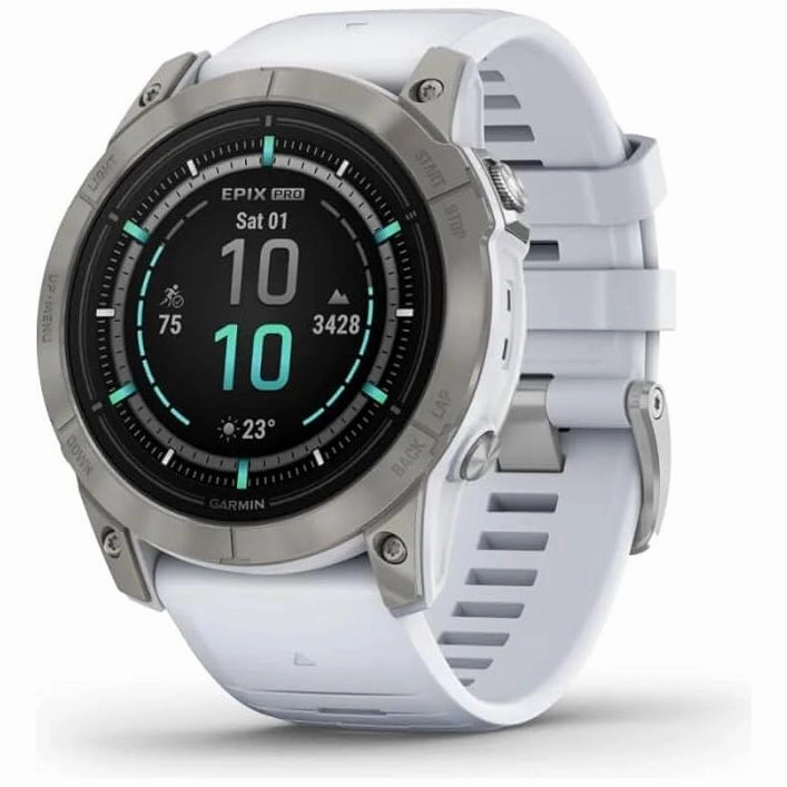 Garmin Epix Pro (Gen 2) Sapphire Edition Smartwatch with Silicone Band, 51 mm Case - White nintendo switch oled, nintendo switch deals, joy-con accessories