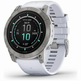 Garmin Epix Pro (Gen 2) Sapphire Edition Smartwatch with Silicone Band, 51 mm Case - White nintendo switch oled, nintendo switch deals, joy-con accessories