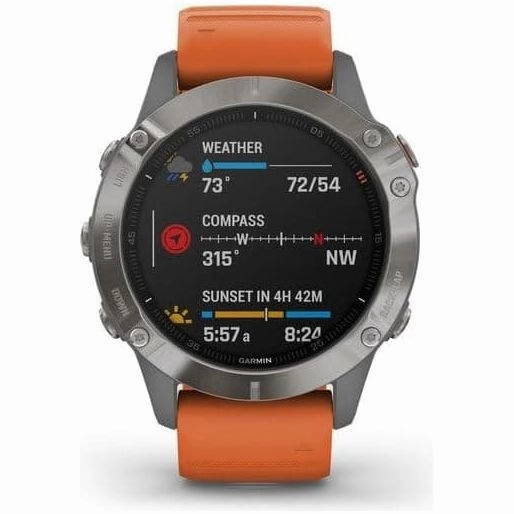 Garmin Fenix 6 Sapphire Multisport GPS Watch - Titanium
