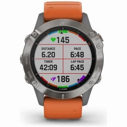 Garmin Fenix 6 Sapphire Multisport GPS Watch - Titanium