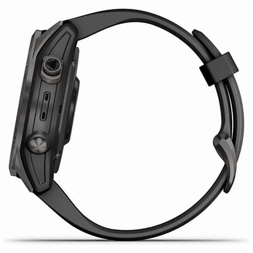 Garmin Fenix 7S Sapphire Solar - Carbon Grey DLC Titanium with Black Band