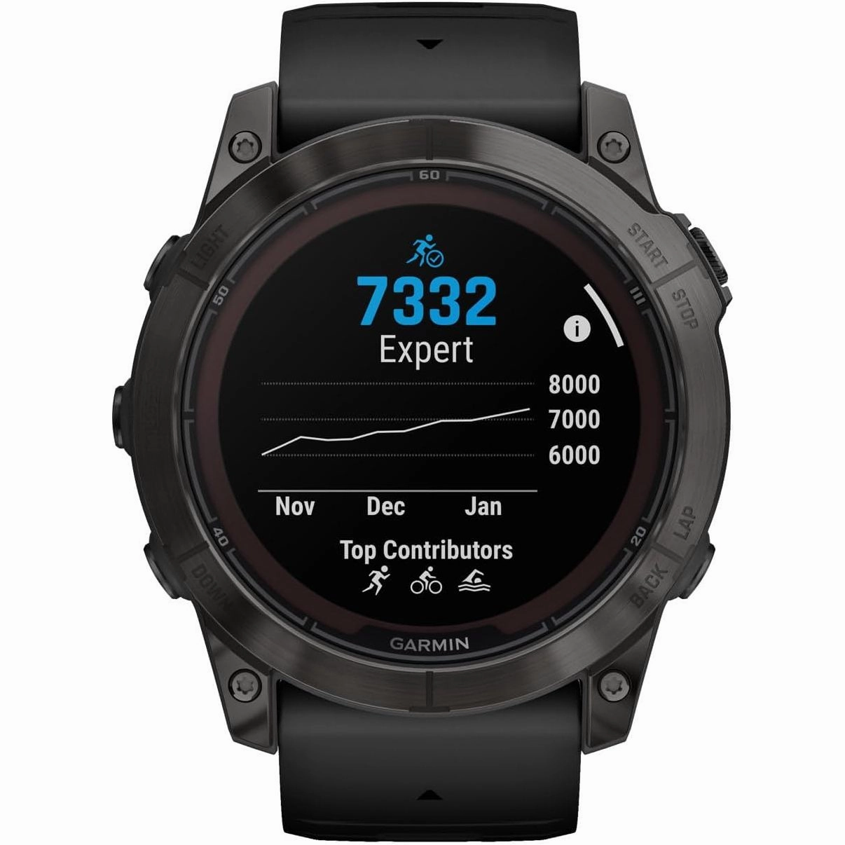 Garmin Fenix 7X Pro Solar Smartwatch - Charcoal Grey, 37 Days Battery Life, LED Flashlight, Advanced Training Metrics, Health & Wellness Monitoring