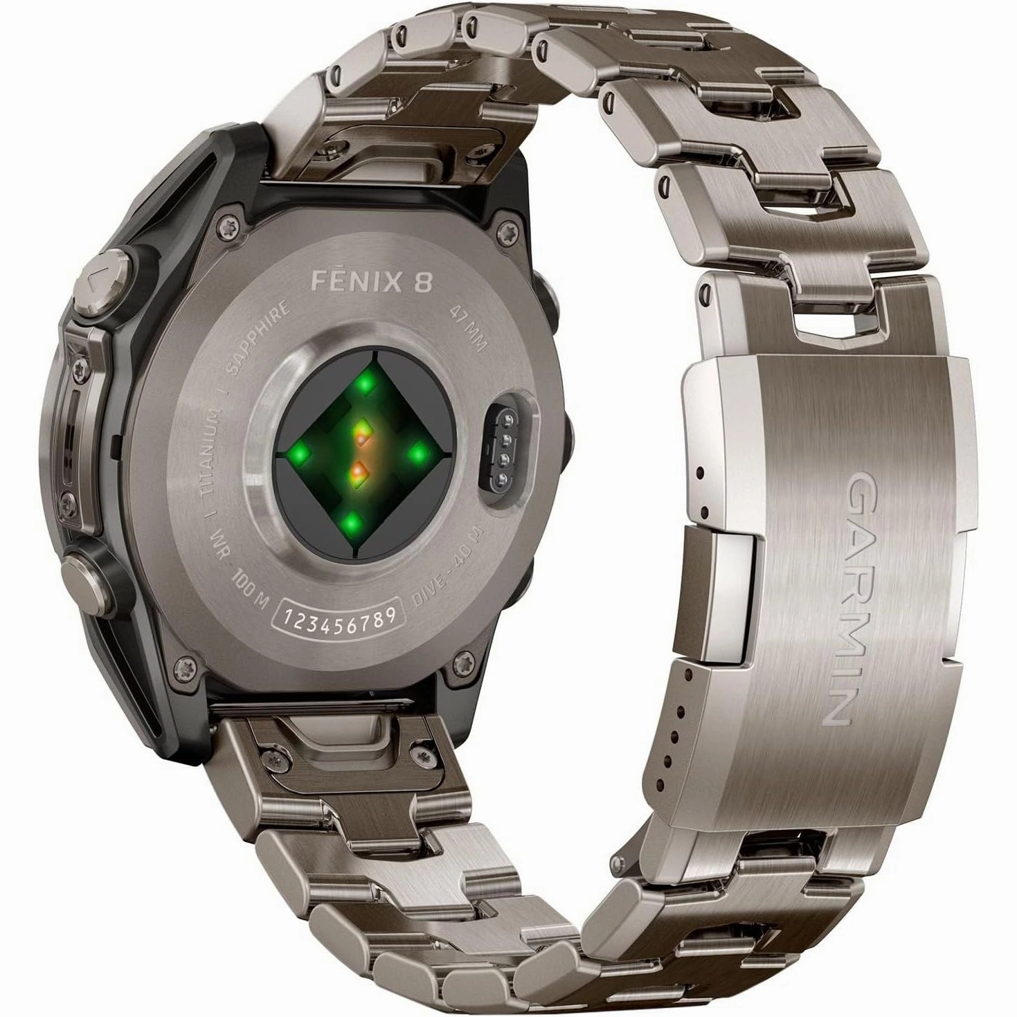 Garmin Fenix 8 47mm - AMOLED, Sapphire Titanium Case, Graphite with Titanium & Silicone Bands
