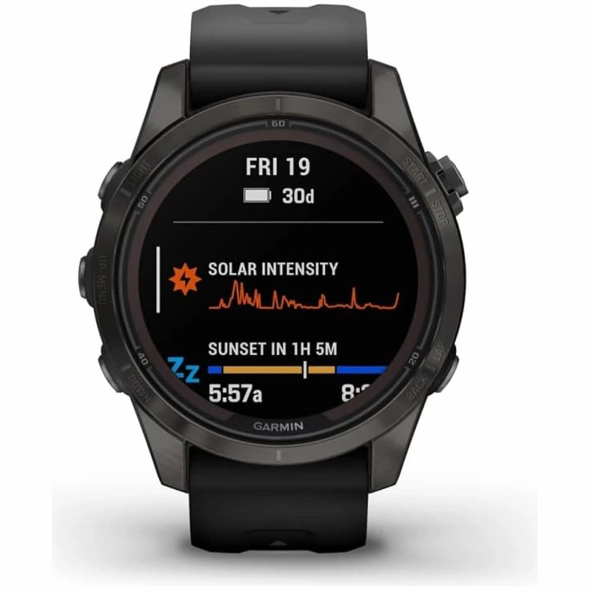 Garmin Fnix 7S Pro Sapphire Solar Edition Watch - Black