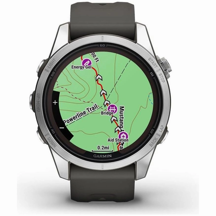 Garmin fnix 7S Pro Solar (42mm) Premium Multisport GPS Smartwatch Graphite