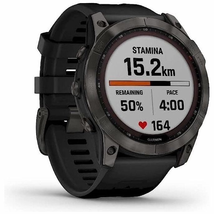 Garmin fnix 7X Solar 51mm Multisport GPS Smartwatch - Solar Charging, Advanced Health & Training Features, Touchscreen & Buttons, Up to 37 Days Battery Life, Ultratough Design - Black