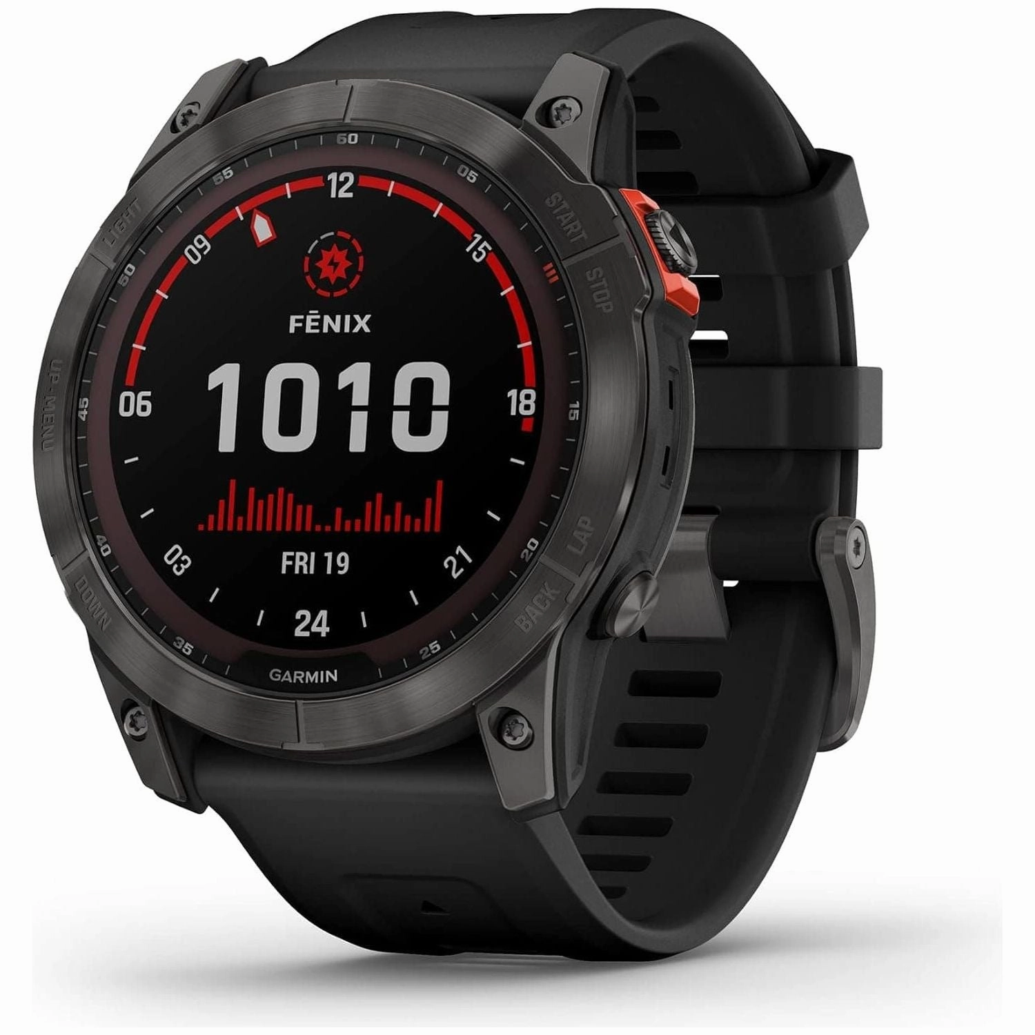 Garmin fnix 7X SOLAR, Large Multisport GPS Smartwatch, Solar Charging, Advanced Health and Training Features, Up to 37 days battery life, Black