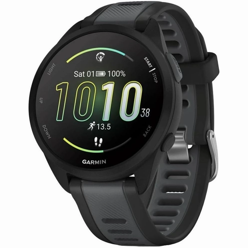 Garmin Forerunner 165 GPS Running Smartwatch - AMOLED Touchscreen, Advanced Training, 11-Day Battery, Black nintendo switch oled, nintendo switch deals, joy-con accessories