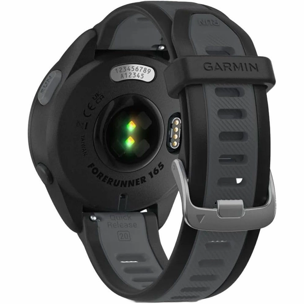 Garmin Forerunner 165 GPS Running Smartwatch - AMOLED Touchscreen, Advanced Training, 11-Day Battery, Black