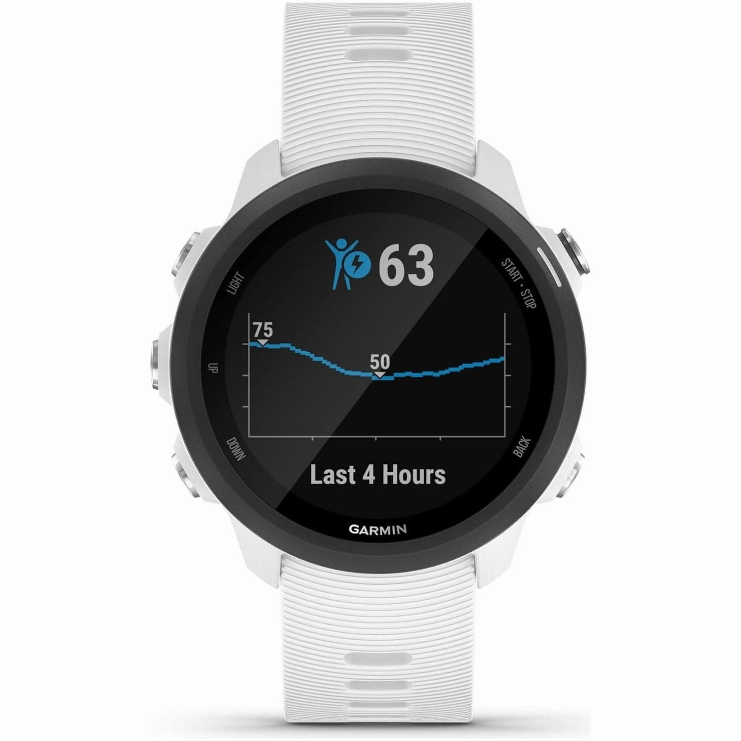Garmin Forerunner 245 Music GPS Running Smartwatch - White Band