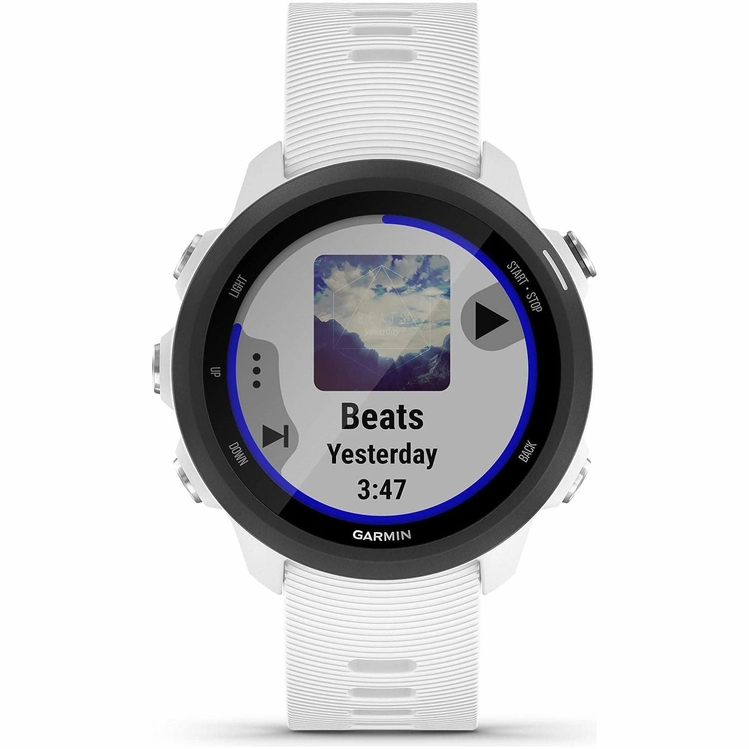 Garmin Forerunner 245 Music GPS Running Smartwatch - White Band