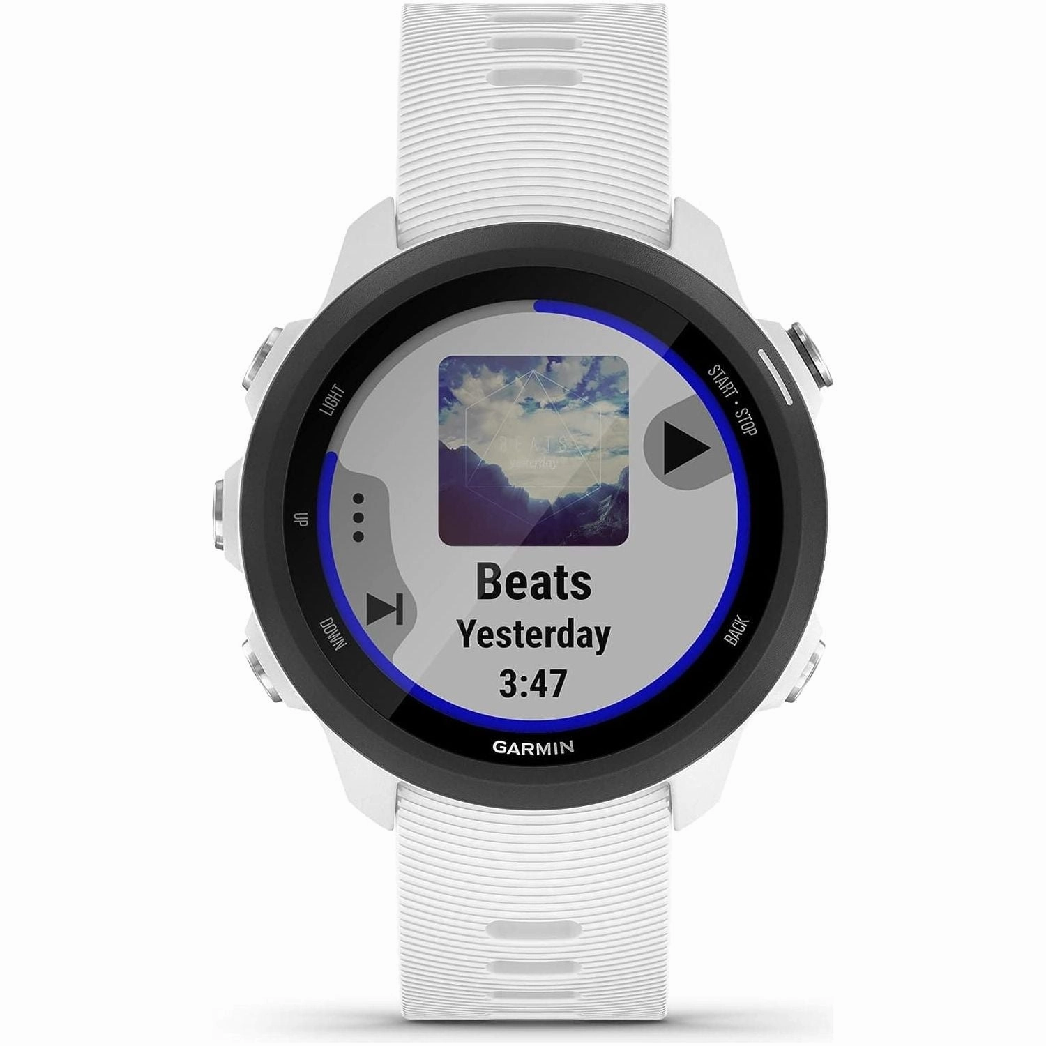 Garmin Forerunner 245 Music GPS Running Smartwatch - White Band