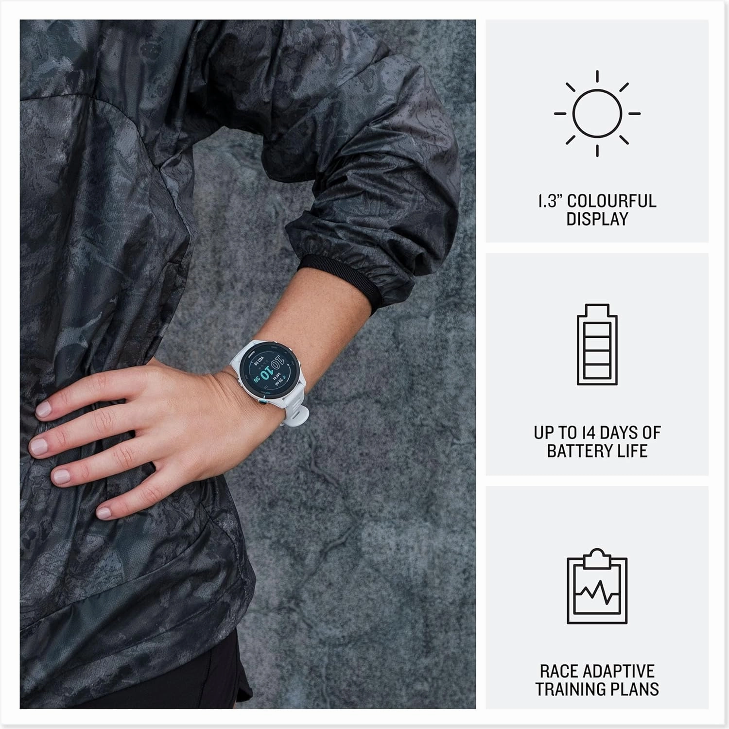 Garmin Forerunner 255 Easy to Use Lightweight GPS Running Smartwatch & HRM-Pro Plus - Premium Chest Strap for Recording Heart Rate