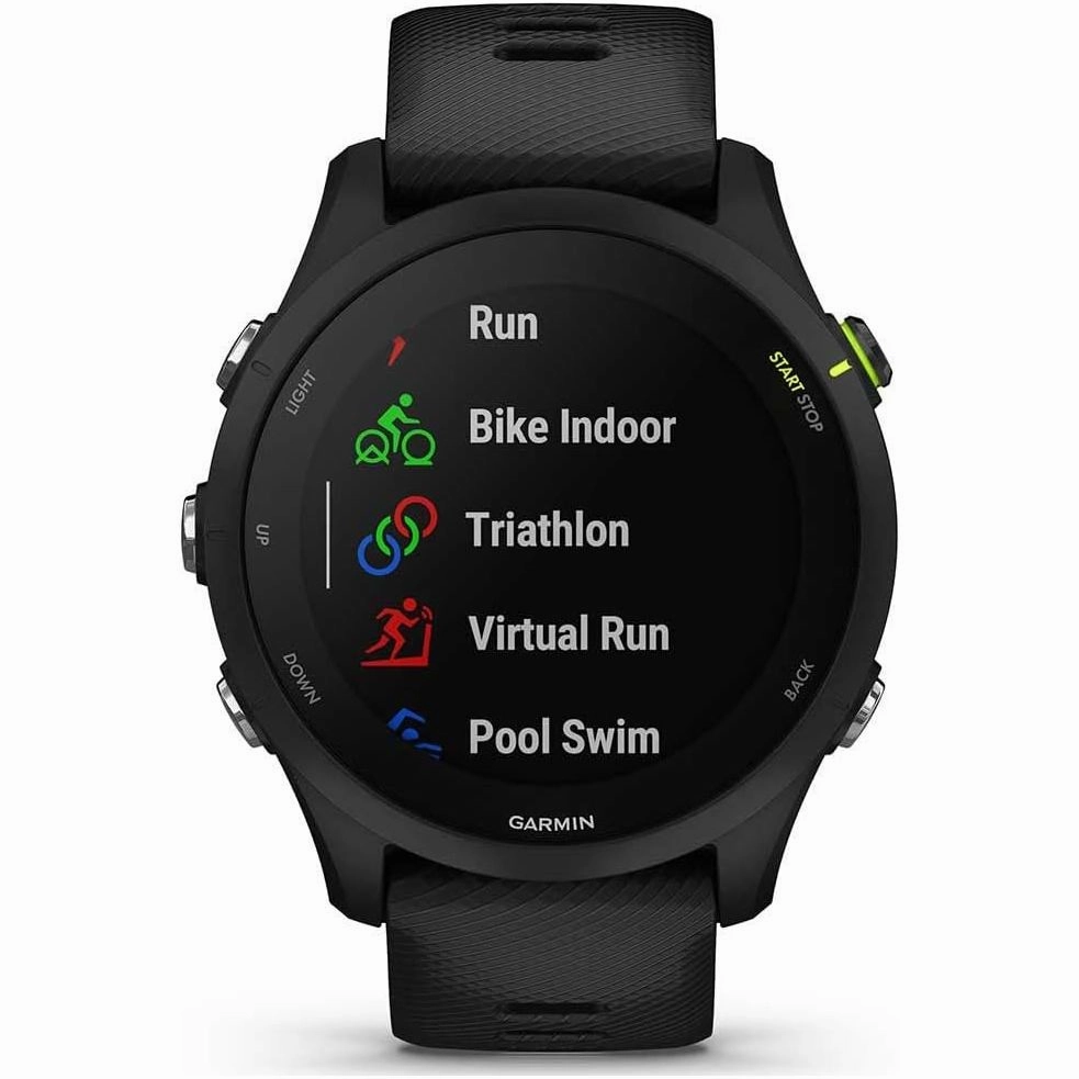 Garmin Forerunner 255 Easy to Use Lightweight GPS Running Smartwatch, Music Storage, Advanced Training and Recovery Insights, Safety and Tracking Features, Up to 14 days Battery Life, Black