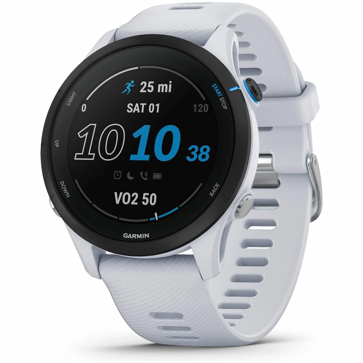 Garmin Forerunner 255 Music GPS Running Smartwatch  46mm, Music Storage, 14-Day Battery, Milestone