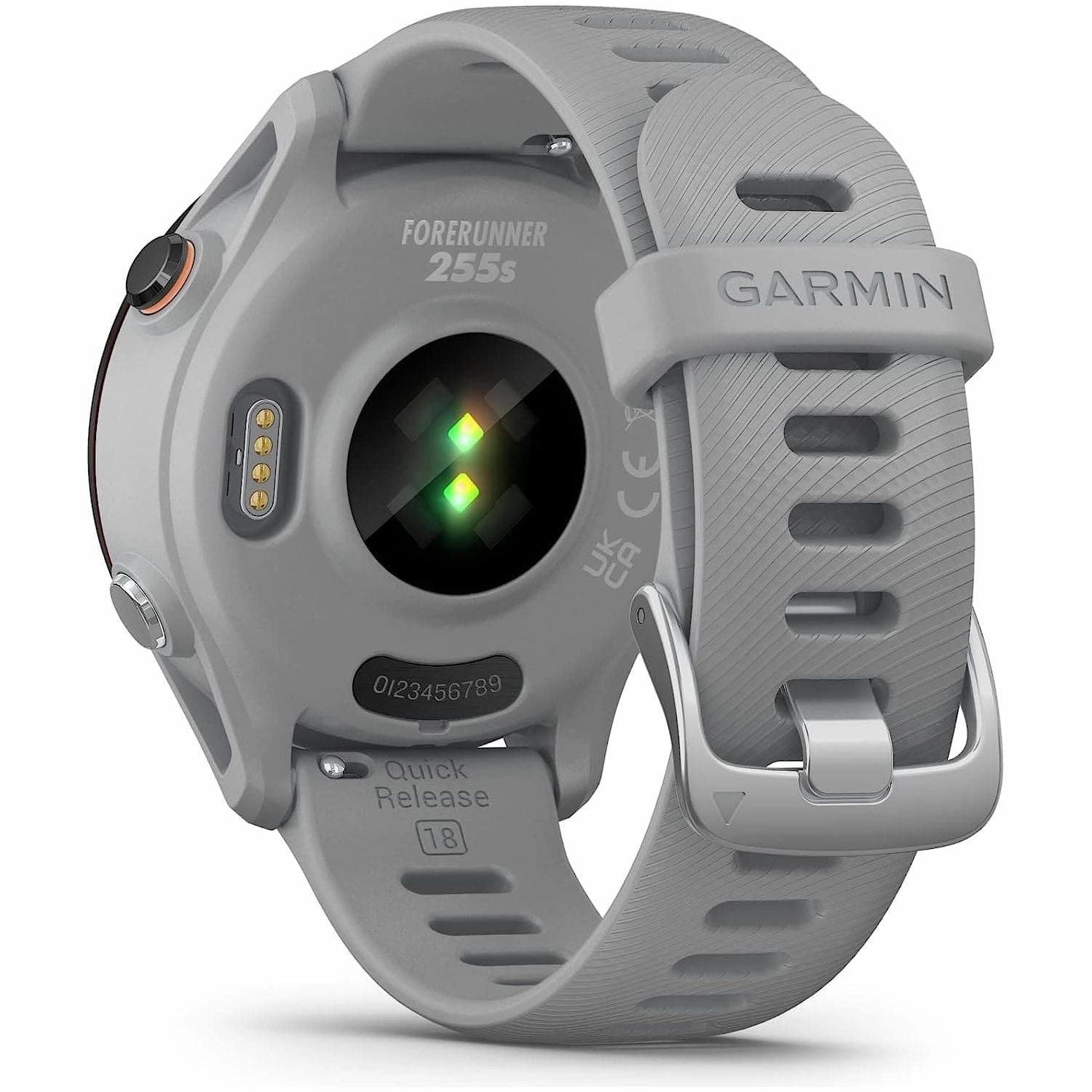 Garmin Forerunner 255S Small Easy to Use Lightweight GPS Running Smartwatch, Advanced Training and Recovery Insights,Safety and Tracking Features included, Up to 12 days Battery Life, Powder Grey