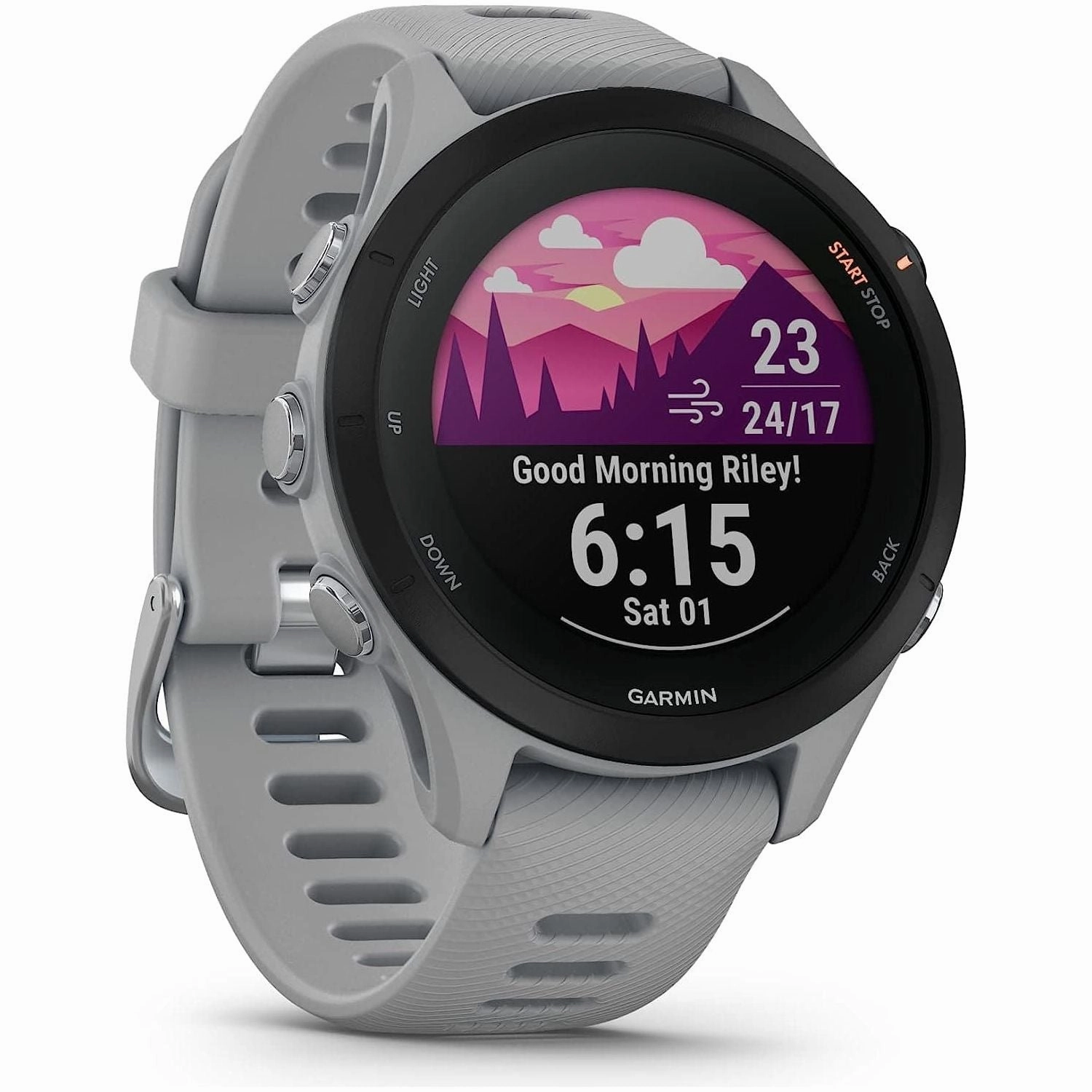Garmin Forerunner 255S Small Easy to Use Lightweight GPS Running Smartwatch, Advanced Training and Recovery Insights,Safety and Tracking Features included, Up to 12 days Battery Life, Powder Grey