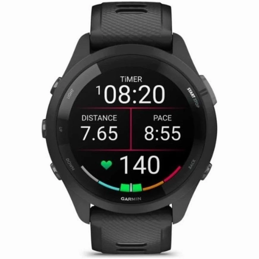 Garmin Forerunner 265 GPS Running Smartwatch - Black/Powder Grey