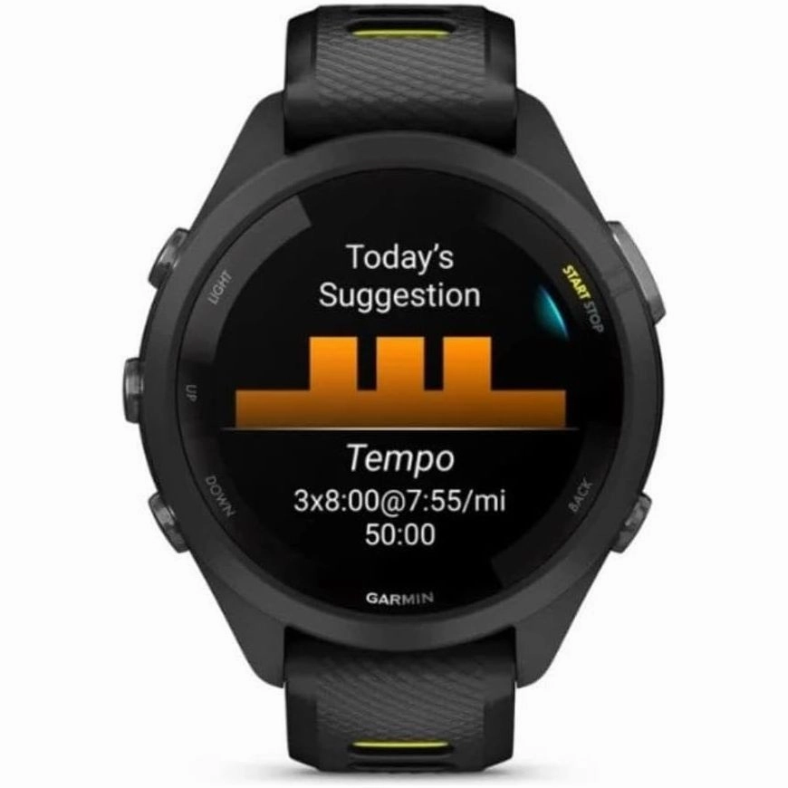 Garmin Forerunner 265S 2.79 cm (1.1 inches) AMOLED 42 mm Black, Grey GPS (Satellite)