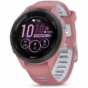 Garmin Forerunner 265S 42mm Running Smartwatch for Unisex, Light Pink/Powder Grey nintendo switch oled, nintendo switch deals, joy-con accessories