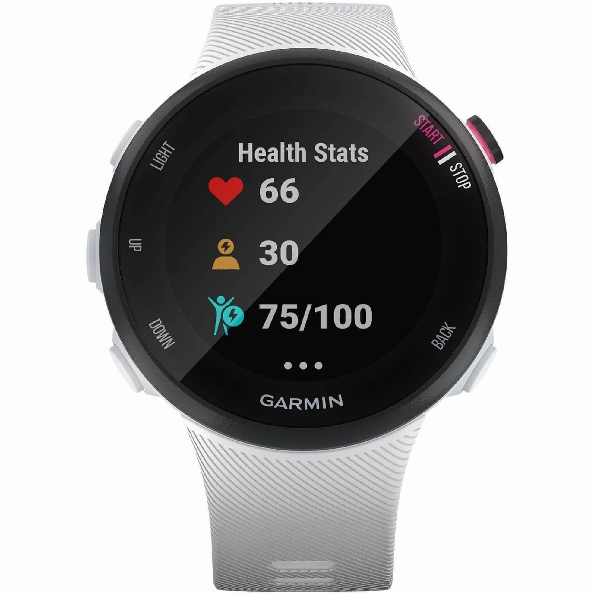 Garmin Forerunner 45S Running Watch - White