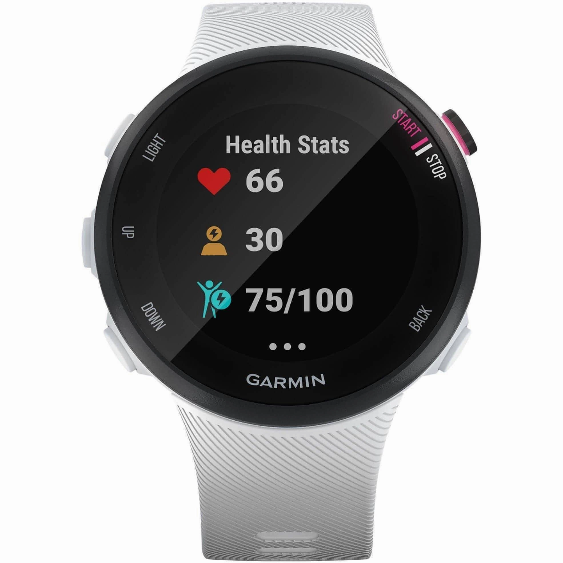 Garmin Forerunner 45S Running Watch - White