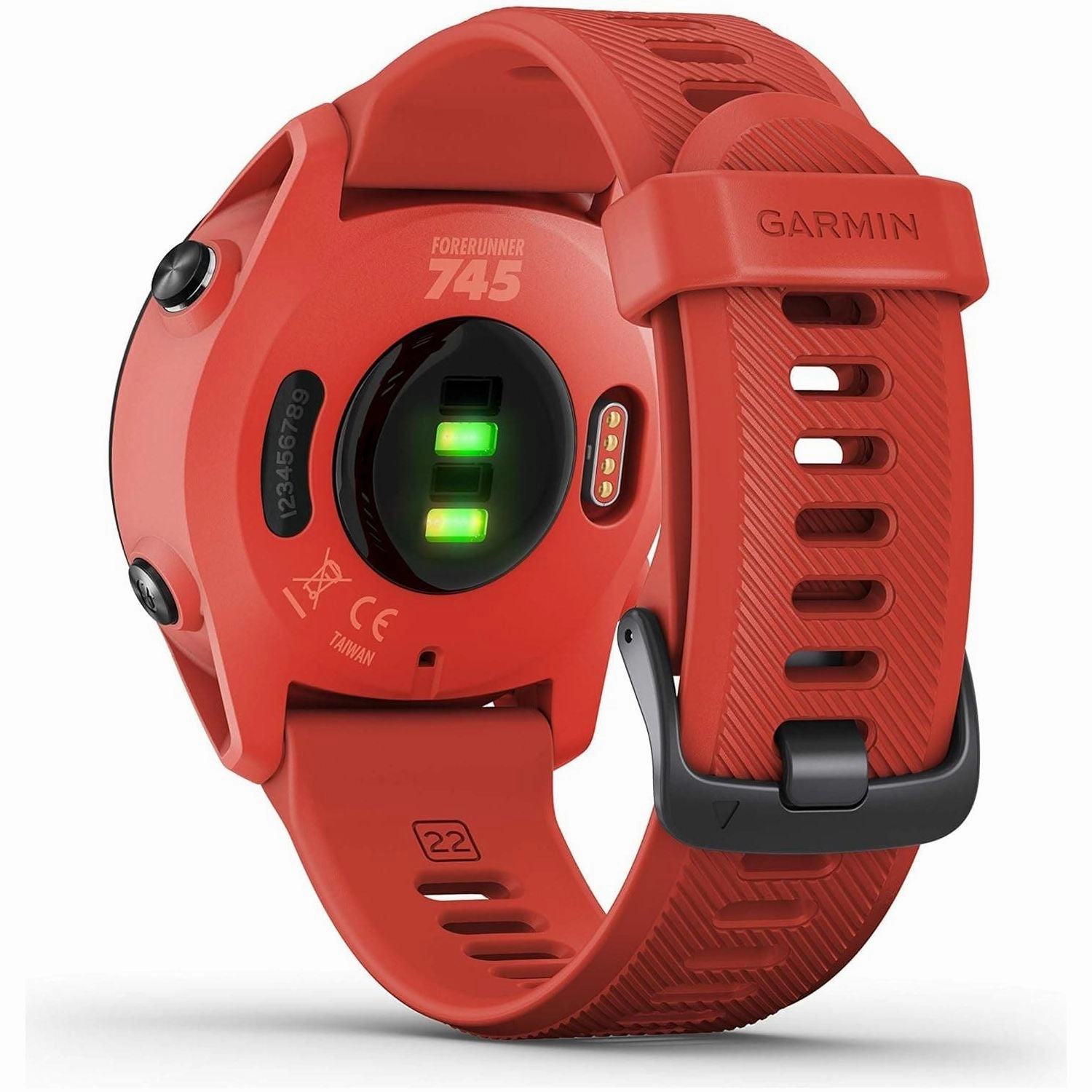 Garmin Forerunner 745 Lightweight GPS Running and Triathlon Smartwatch, Multisport Profile, Advanced Training Features, Music Storage, Safety and Tracking Features , Up to 7 days Battery Life, Red