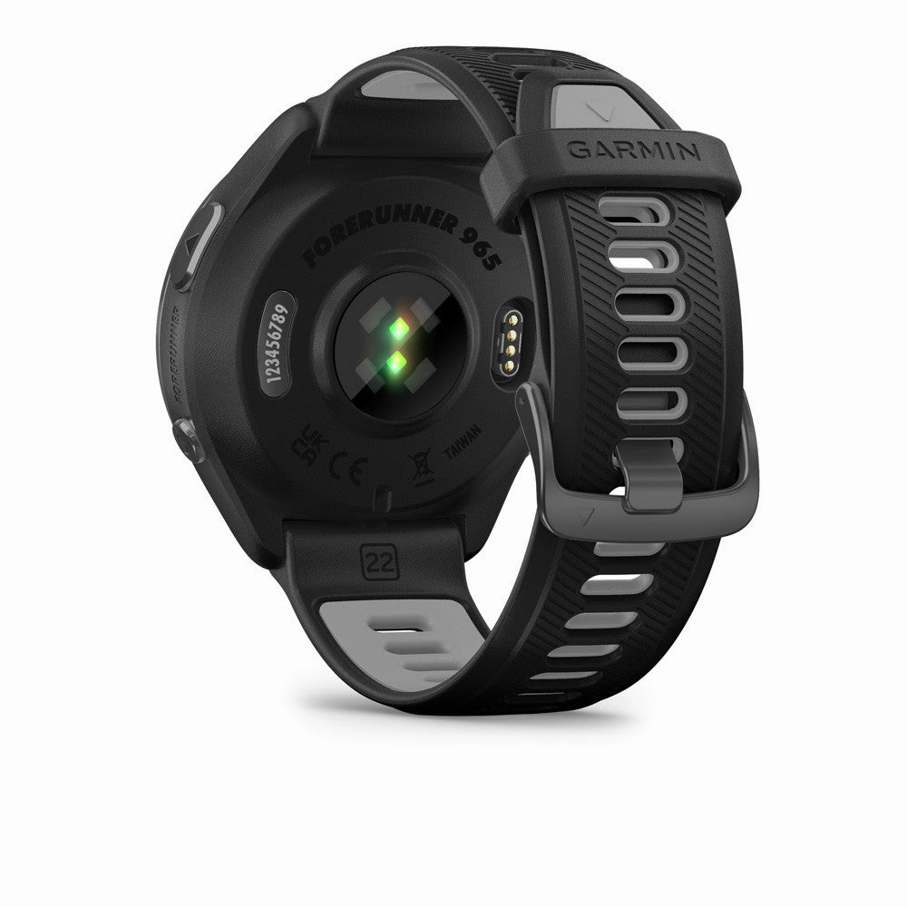 Garmin Forerunner 965 Running Smartwatch  Unisex, 47.2mm, Black/Powder Grey