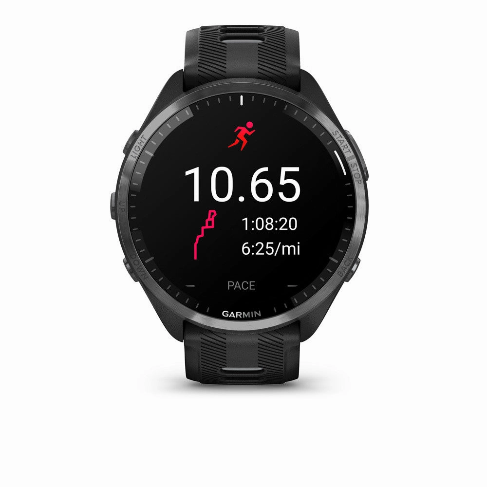 Garmin Forerunner 965 Running Smartwatch  Unisex, 47.2mm, Black/Powder Grey