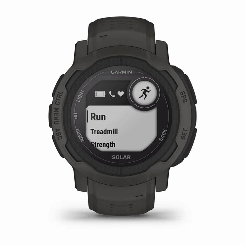 Garmin Instinct 2S SOLAR, Smaller Rugged GPS Smartwatch, Built-in Sports Apps and Health Monitoring, Solar Charging and Ultratough Design Features, Graphite