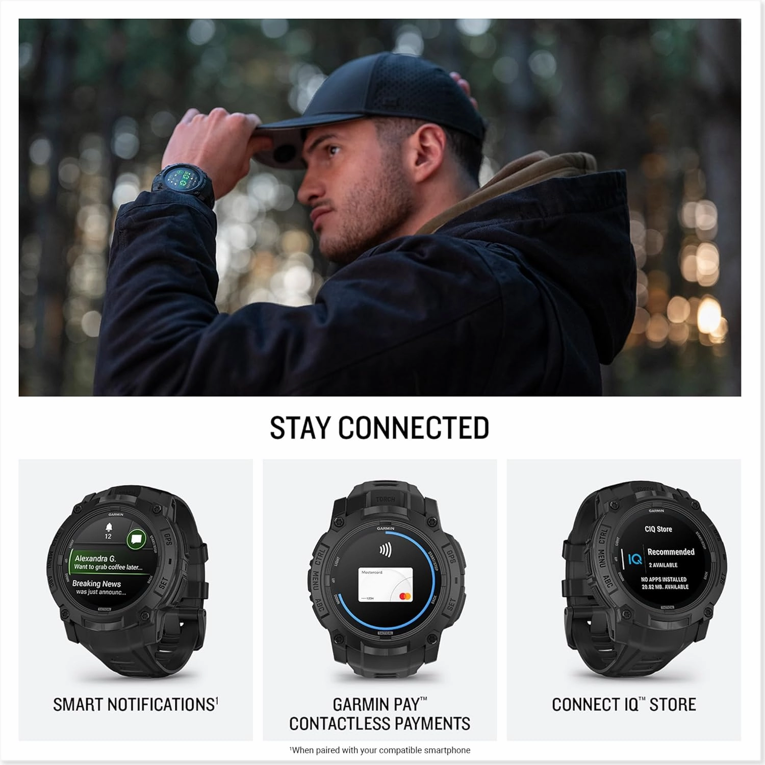 Garmin Instinct 3 Tactical Edition 50mm  Black