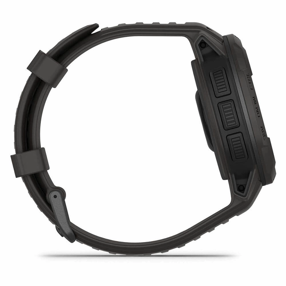 Garmin Instinct Crossover Solar  45mm Rugged Hybrid Smartwatch, Solar Charging, 70-Day Battery, GPS, SpO2 - Graphite